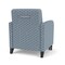 Lesro Siena Lounge Reception Guest Chair w/ Front Casters, 27 in W 29.5 in L 32.5 in H SN1101 - alternate 3